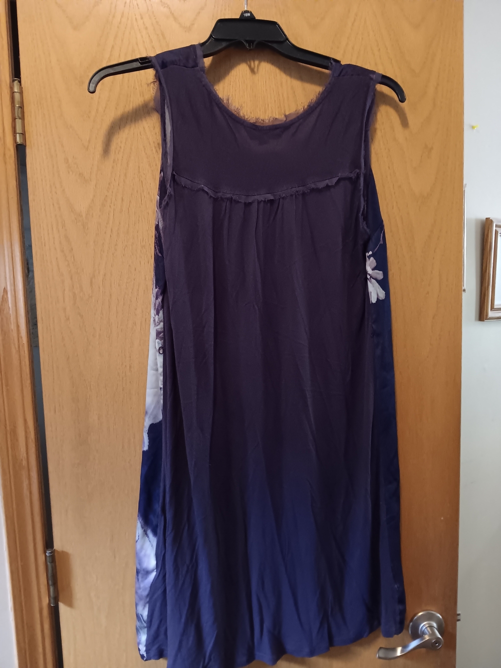 Womens Size XL, Simply Vera Vera Wang Purple Floral Sleeveless Dress - Picture 2 of 3